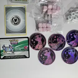 POKEMON TCG ACCESSORIES / No Cards / MEW COINS, Dice Sets, VSTAR, Burn & Poison - Image 4