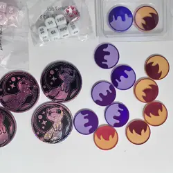 POKEMON TCG ACCESSORIES / No Cards / MEW COINS, Dice Sets, VSTAR, Burn & Poison - Image 5