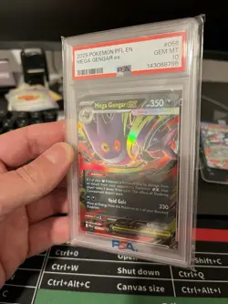 Mega Gengar ex English Pokemon Card 056/094 Phantasmal Flames 2025 - Image 2