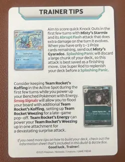 Destined Rivals Build And Battle Prerelease Trainer Tip Card - Image 2