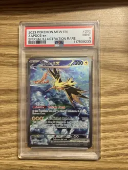Pokemon TCG Zapdos EX Holo Card 202/165 Scarlet & Violet 151 Sir PSA 9 - Image 1