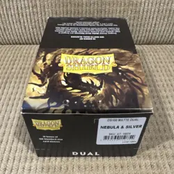 Dragon Shield 1000 Matte Dual Card Sleeves Nebula Silver Standard Size - Image 1