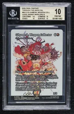 Gilgamesh Weapon Collector 2025 MTG Final Fantasy Foil BGS 10 Pristine #0013 - Image 2