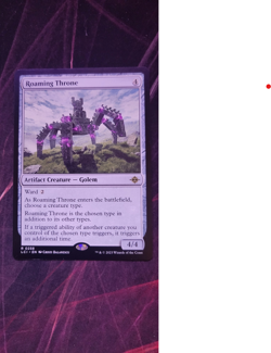 MTG Roaming Throne 258 The Lost Caverns of Ixalan Regular - Image 1