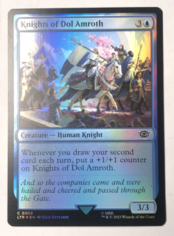 Knights of Dol Amroth FOIL 0059 the Lord of the Rings MTG Magic the Gathering NM - Image 1