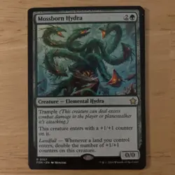 Wizards of the Coast Mossborn Hydra Creature Green Rare MTG Foundations 107 - Image 1