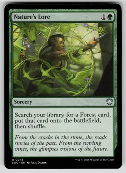 Nature's Lore Uncommon Commander: Secrets of Strixhaven 278 MTG Near Mint 2026 - Image 1