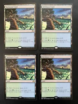 MTG- Yavimaya Coast x4 - Origins - Image 1