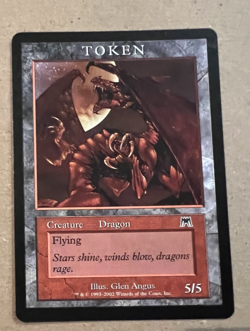 Dragon Token - Onslaught - Magic Player Rewards - MTG - Magic the Gathering - Image 2