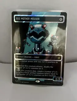 MTG TMC BIG MOTHER MOUSER 0097 SURGE FOIL BORDERLESS PIXEL ART TMNT ETERNAL RARE - Image 2