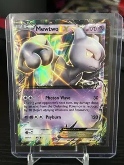 Pokemon TCG Mewtwo-EX XY183 Basic Psychic EX Promo Holo 170 HP English 2016 - Image 1