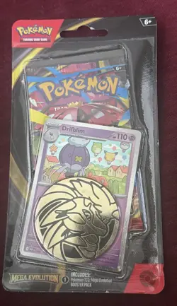 Sealed Pokemon Mega Evolution 1 Pack Blister [Driftblim promo] (CHECK PHOTOS) - Image 2