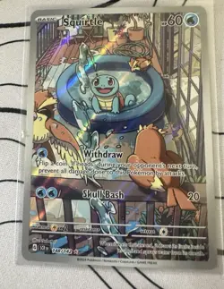 Pokemon Co. Squirtle 148/142 SV07 Stellar Crown IR Full Art Holo EN - Image 1
