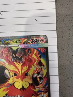 Mega Emboar ex Ascended Heroes 273/217 Special Illustration Rare Pokemon TCG NM - Image 2