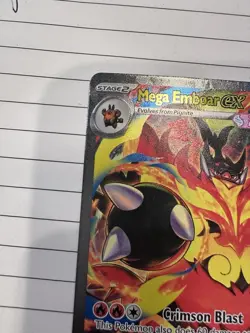 Mega Emboar ex Ascended Heroes 273/217 Special Illustration Rare Pokemon TCG NM - Image 3