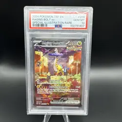 Pokemon Raging Bolt ex Temporal Forces Special Illustration Rare #208 PSA 10 - Image 1