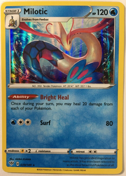 POKEMON MILOTIC 039/189 DARKNESS ABLAZE RARE HOLO NEAR MINT - Image 1