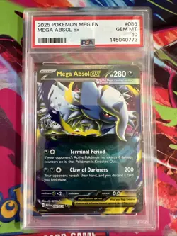 2025 Pokemon Mega Absol Ex 086/132 PSA 10 - Image 1