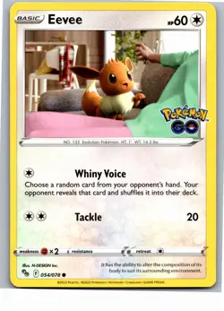 Eevee Common Pokemon GO 054/078 NM - Image 1