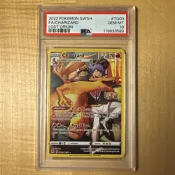 PSA 10 Charizard TG03/TG30 Swsh11: Lost Origin Trainer Gallery Holo New Cert - Image 3