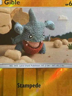 GIBLE 112/236 COMMON UNIFIED MINDS POKEMON REVERSE HOLO NEAR MINT - Image 2