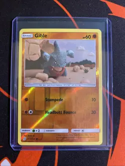 GIBLE 112/236 COMMON UNIFIED MINDS POKEMON REVERSE HOLO NEAR MINT - Image 5