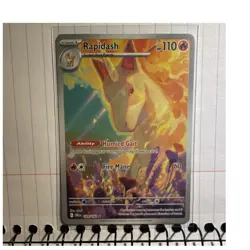 Pokemon Sv10: Destined Rivals RAPIDASH 189/182 IR HOLO 110 HP ENG - Image 1
