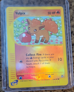 Pokemon TCG Vulpix 116/147 Aquapolis Reverse Holo English Common Basic 50 HP - Image 1