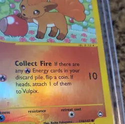 Pokemon TCG Vulpix 116/147 Aquapolis Reverse Holo English Common Basic 50 HP - Image 2