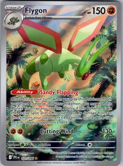 Flygon 101/094 Illustration Rare Phantasmal Flames Pokemon Near Mint - Image 1