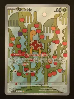 Shuckle 136/132 Illustration Rare Mega Evolution Pokemon TCG - Image 1