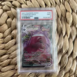 Pokemon SWSH Full Art Gengar VMAX #157 Fusion Strike PSA 9 - Image 1