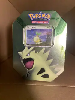 RARE OPENED NM/MINT Pokemon TCG Turtwig Tin Spring 2007 DISPLAY - Image 1