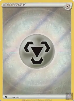 Metal Energy (Textured 159/159 Crown Zenith Pokemon Lightly Played - Image 1