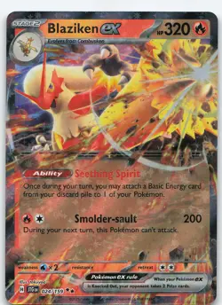 Blaziken ex 024/159 Double Rare Holo SV09: Journey Together NM Pokemon - Image 1