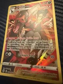 2022 Pokemon SWSH Brilliant Stars Houndoom Trainer Gallery Holo #TG10/TG30 - Image 1