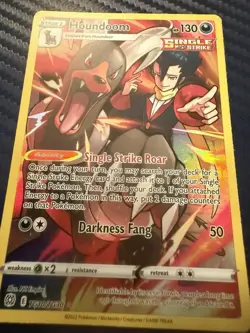 2022 Pokemon SWSH Brilliant Stars Houndoom Trainer Gallery Holo #TG10/TG30 - Image 2