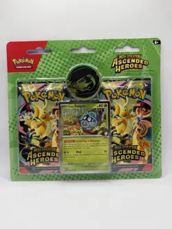 Pokemon TCG Mega Evolution Ascended Heroes 2-Pack w/ Erika/Tangela Promo & Coin - Image 1