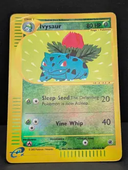 Ivysaur 082/165 Expedition Base Set Reverse Holo Rare Pokemon TCG Nintendo MP - Image 3