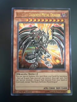 YuGiOh Red Eyes Darkness Metal Dragon DUSA-EN068 Ultra Rare 1st Edition LP - Image 1