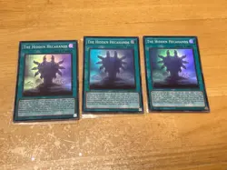 Yugioh Asian English The Hidden Hecahands x3 playset DBPR-AE008 Super rare NM - Image 1