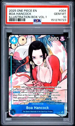 Boa Hancock 004 Illustration Box Vol.1 One Piece Promos One Piece PSA 10 - Image 1