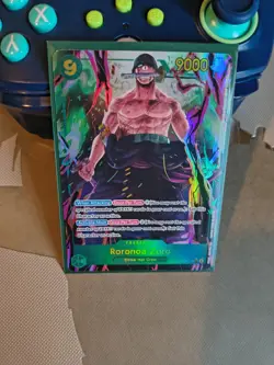 Bandai One Piece CCG Roronoa Zoro OP06-118 SEC Alt Art Foil both variations - Image 1