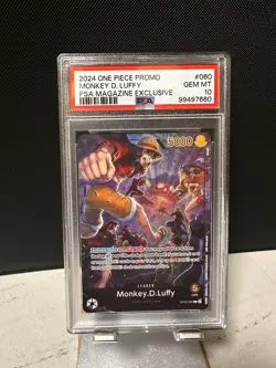 2024 One Piece Monkey D Luffy PSA Promo PSA 10 #060 English - Image 1