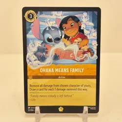 Disney Lorcana Winterspell Ohana Means Family 32/204 NM- - Image 1