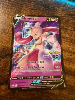 Mewtwo V SWSH223 SWSH: Sword & Shield Promo Cards Holo LP-MP - Image 1
