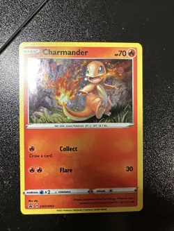 Charmander SWSH092 SWSH: Sword & Shield Promo Cards Holo NICE SWIRL - Image 1