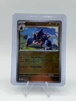 Boldore - 047/086 - Pokeball Holo - White Flare - Pokemon Card - NM/M - Image 1