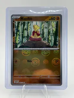 SV: White Flare Mienfoo (Poke Ball Pattern) #052/086 POKEMON CARD Common - Image 1