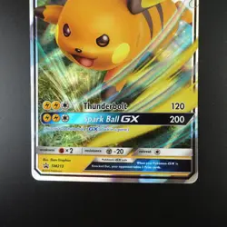 Raichu GX SM213 Pokemon Hidden Fates Promo Holo Full Art Card - Image 3